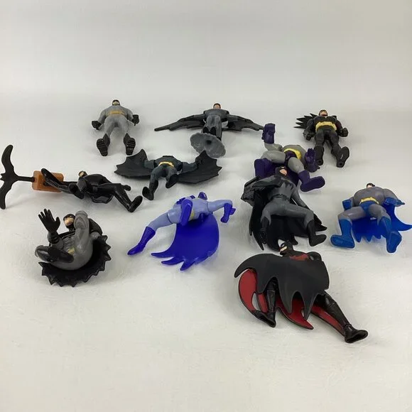 DC Comics Batman 11pc Figure Topper Lot Caped Crusader Gotham Fast Food Toys - Picture 6 of 8